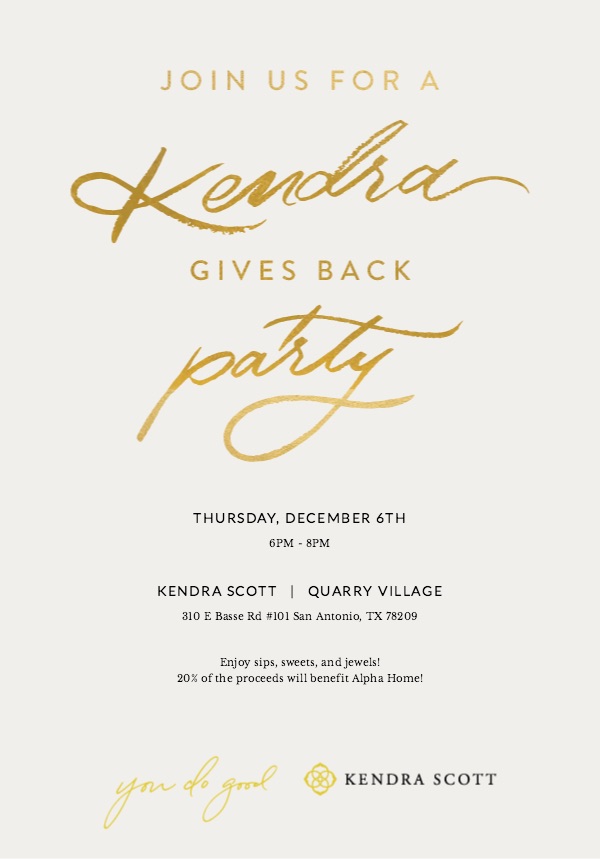 Kendra Scott Gives Back Event